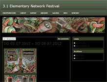 Tablet Screenshot of dreipunkteins-festival.de